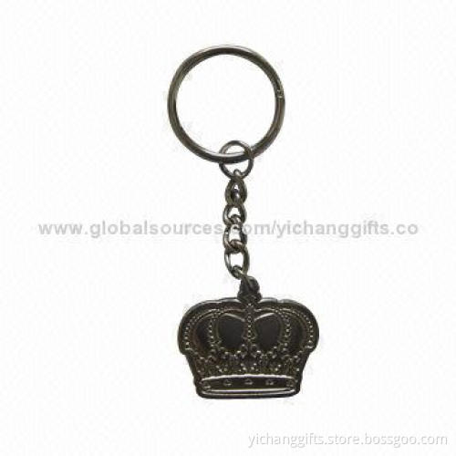 Silver-plated Keychain, Die Casting, Highly Polished, Silver Plating, Various Attachment